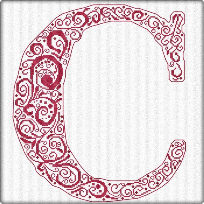 CURLY ALPHABET - C