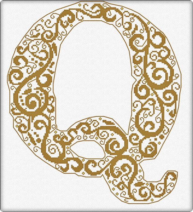 CURLY ALPHABET - Q