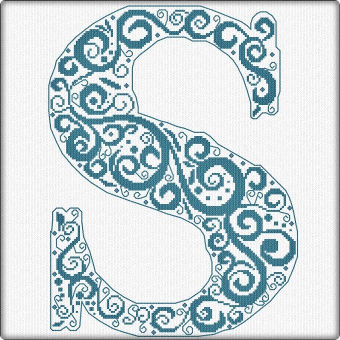 CURLY ALPHABET - S