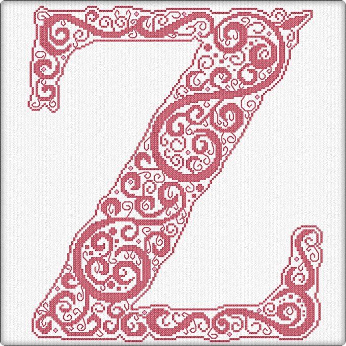 CURLY ALPHABET - Z